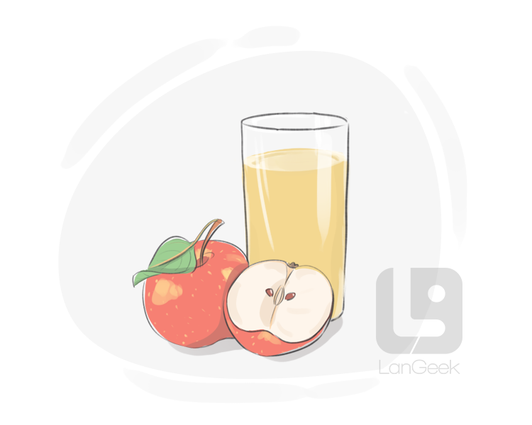 apple juice definition and meaning