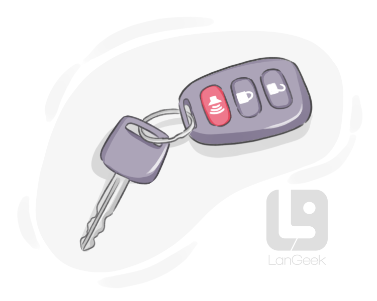 car key definition and meaning