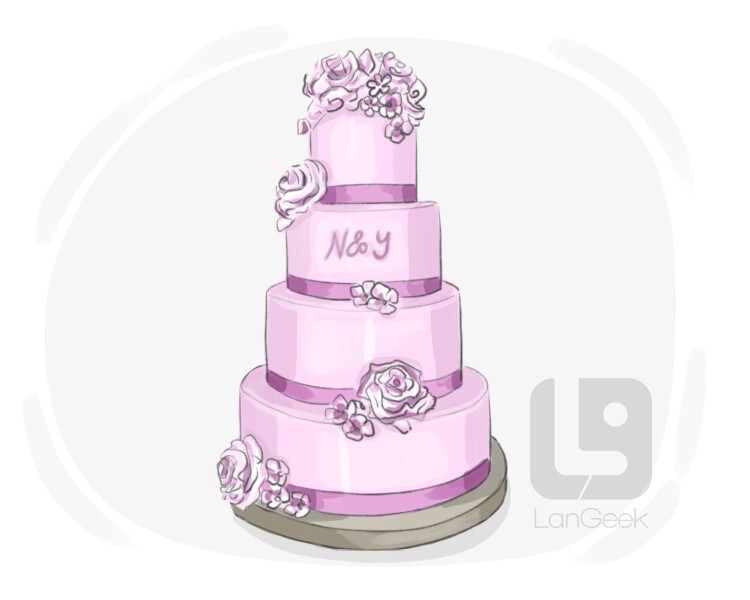 wedding cake definition and meaning