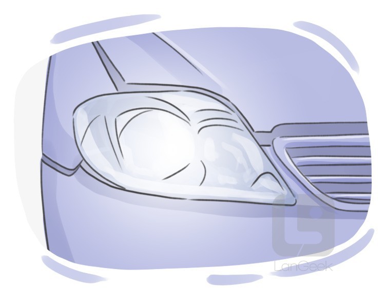 headlight definition and meaning