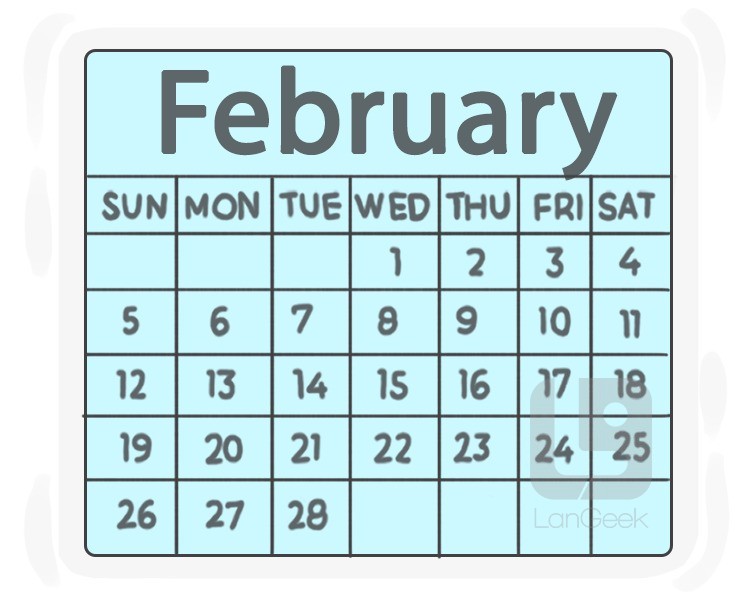February definition and meaning