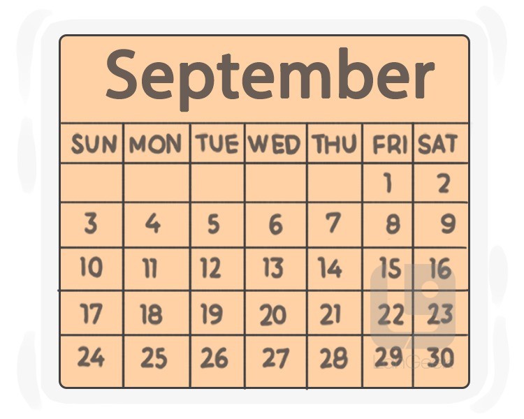 September definition and meaning