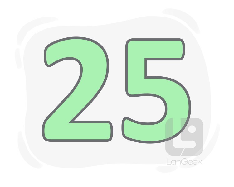 number 25 clipart