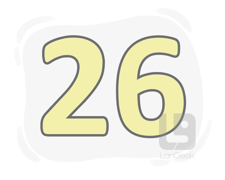 number 26 clipart