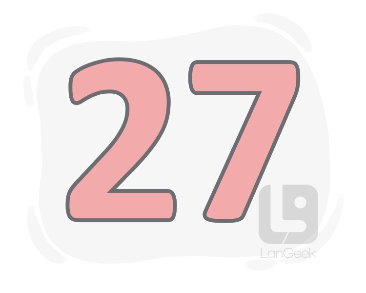 number 27 clipart