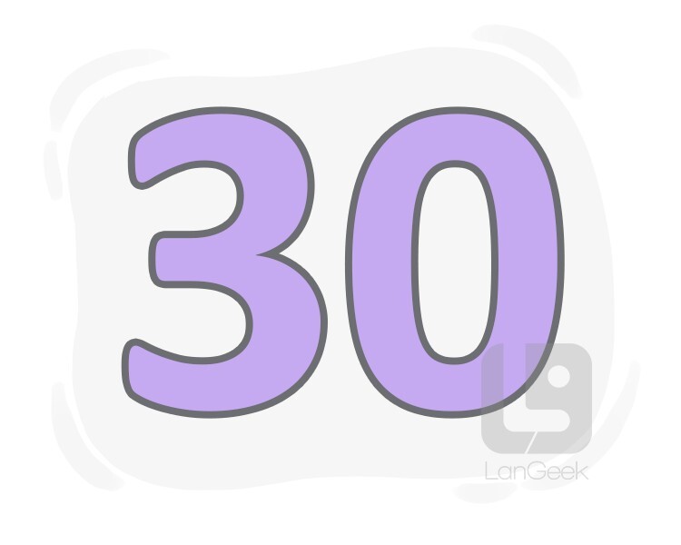 number 30 clipart