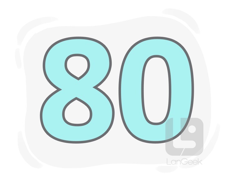 Definition Meaning Of 80 LanGeek