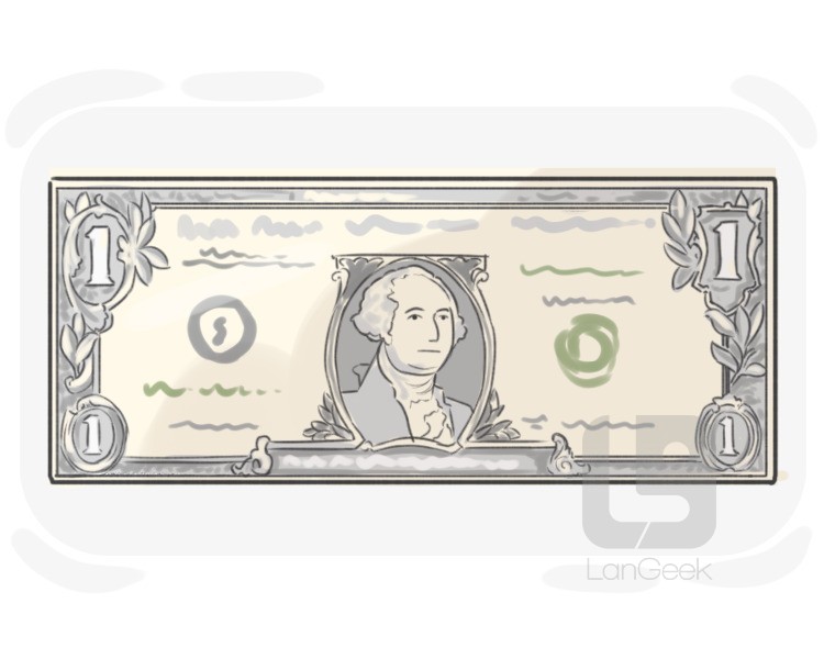 one dollar bill definition and meaning