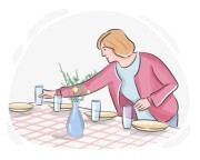 to [lay|set] the table