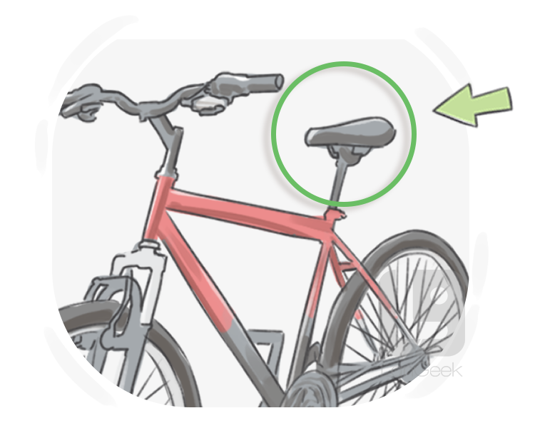 bicycle seat definition and meaning