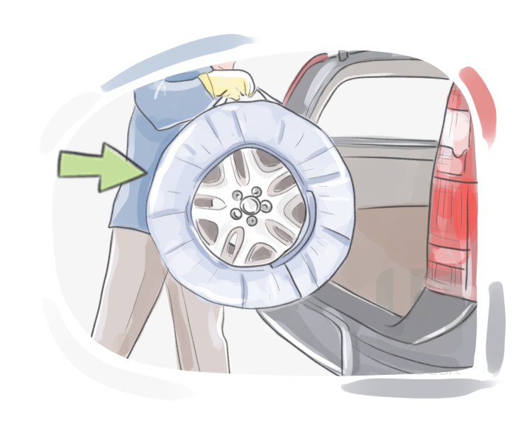 spare tyre definition and meaning