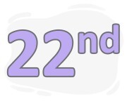 twenty-second