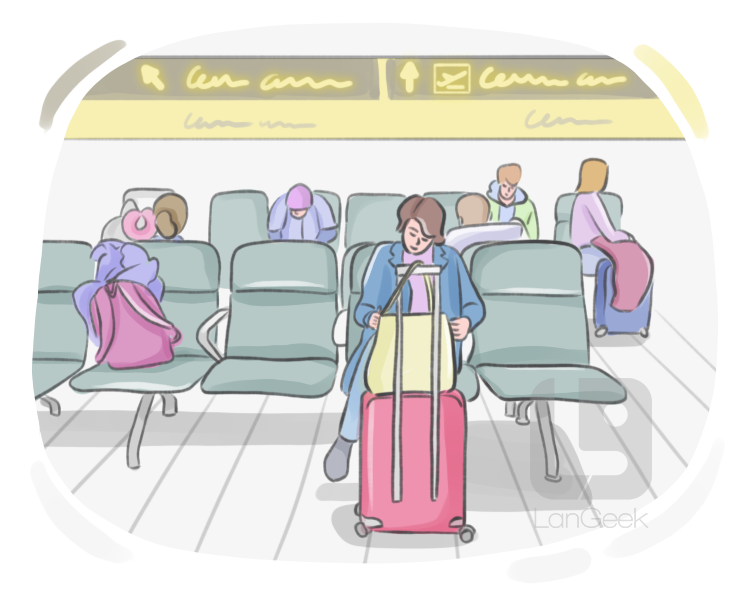 departure lounge definition and meaning