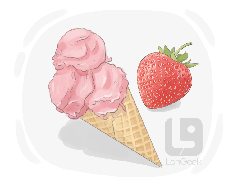 strawberry ice cream definition and meaning