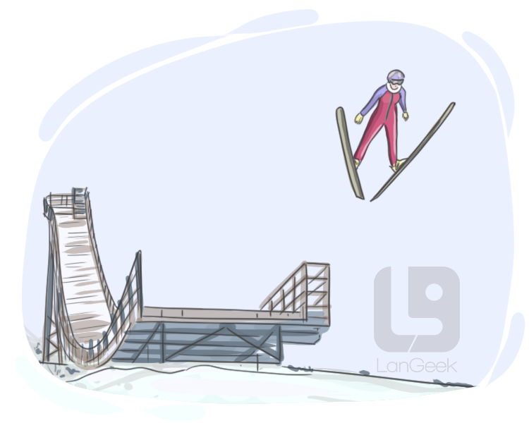 ski jump definition and meaning