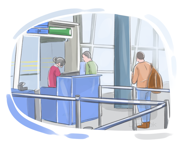 departure gate definition and meaning