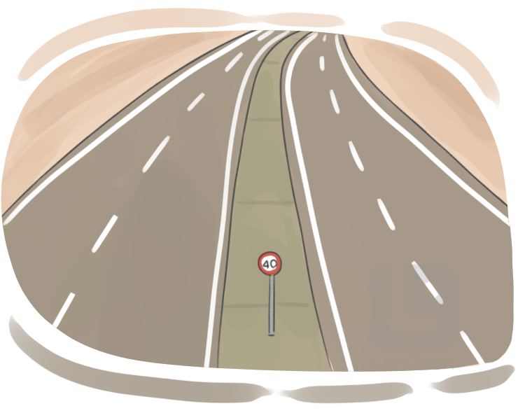 divided highway definition and meaning