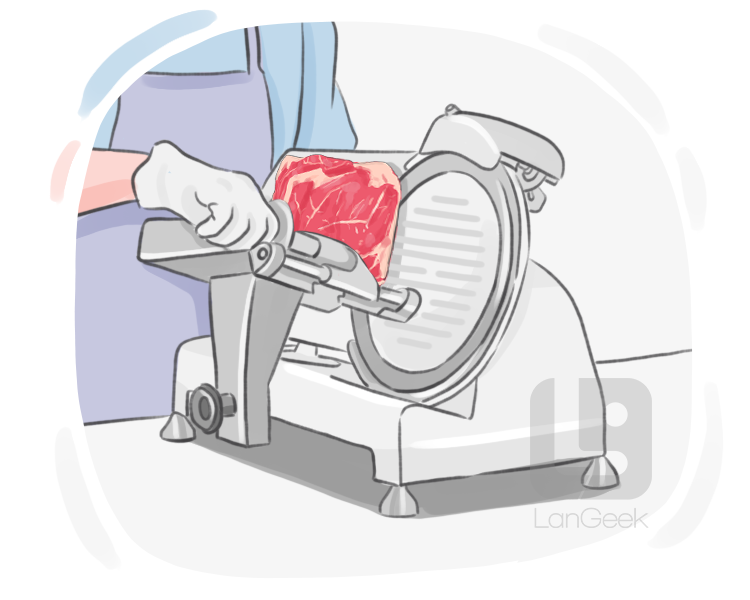 meat slicer definition and meaning