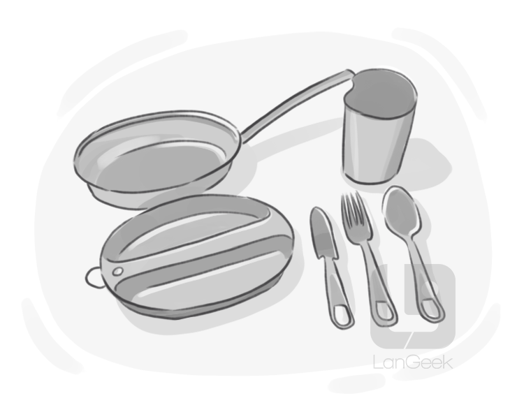 mess kit definition and meaning