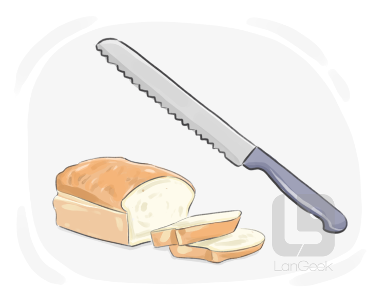 bread knife definition and meaning