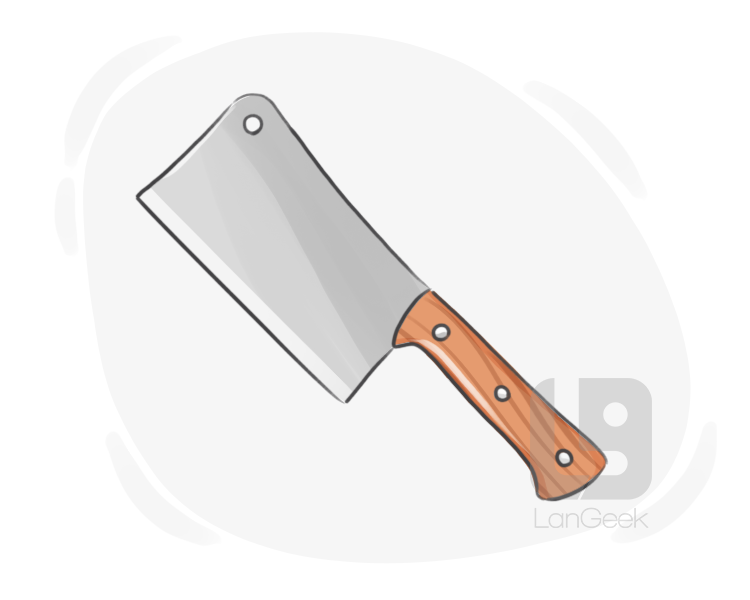 meat cleaver definition and meaning