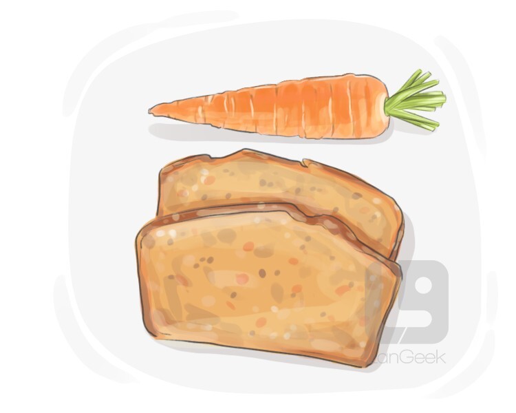 carrot bread definition and meaning