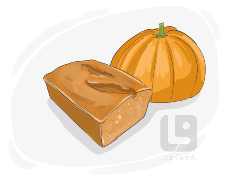 pumpkin bread definition and meaning