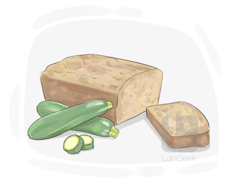zucchini bread definition and meaning