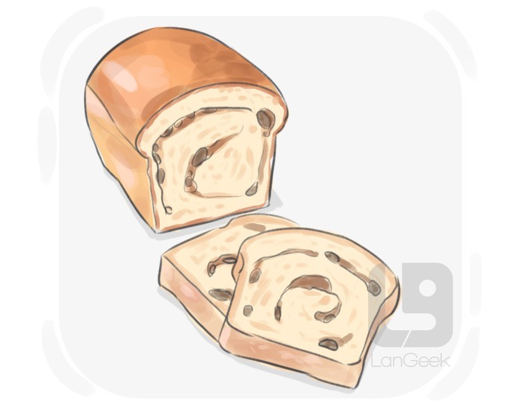 raisin bread definition and meaning