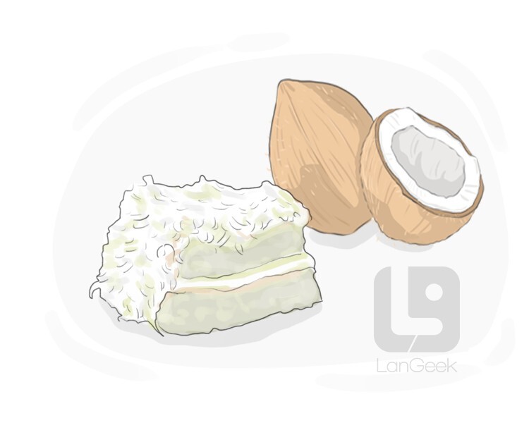 Definition & Meaning of "Coconut cake" LanGeek