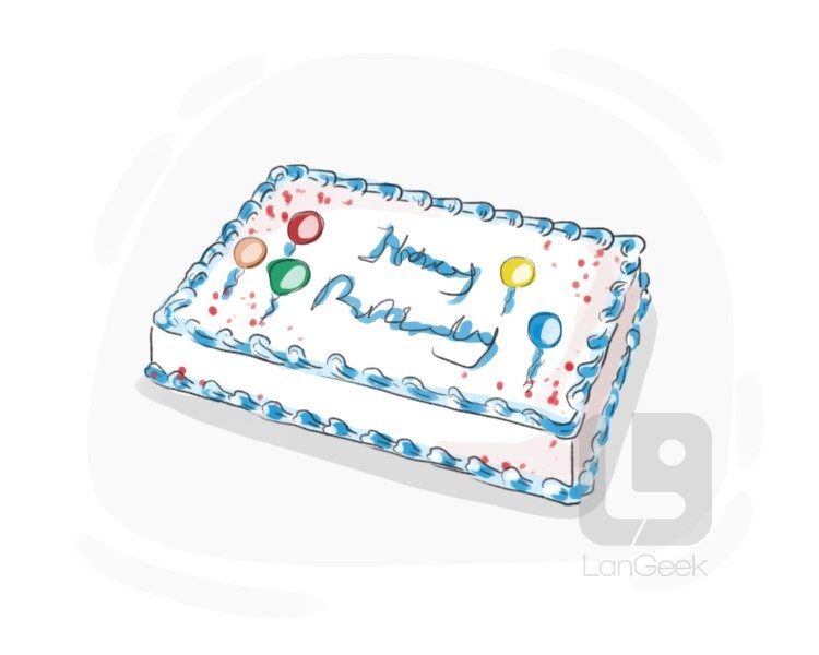 Definition & Meaning of "Sheet cake" LanGeek