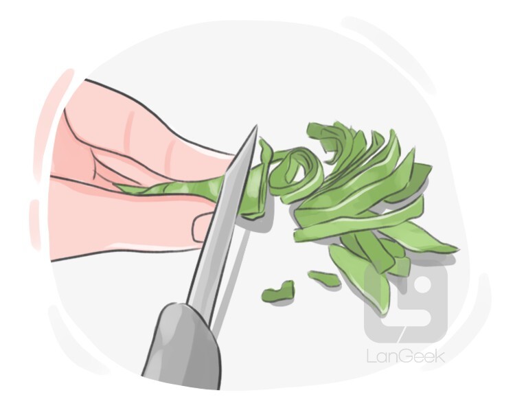 Definition & Meaning of "Chiffonade" LanGeek