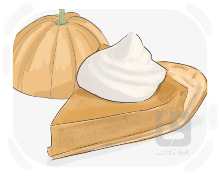 Definition & Meaning of "Pumpkin pie" LanGeek