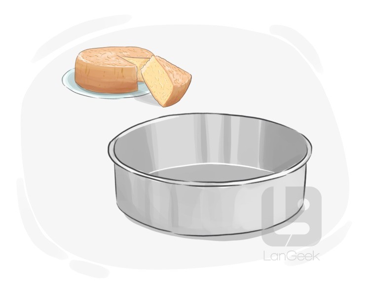 cake pan definition and meaning
