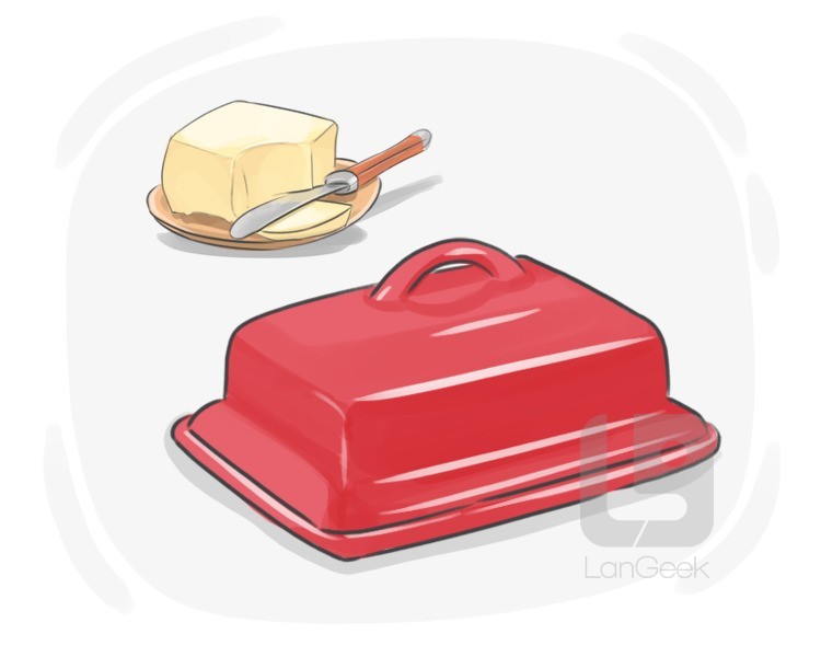 butter dish definition and meaning