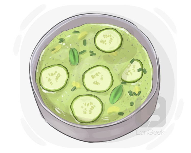 cucumber soup definition and meaning
