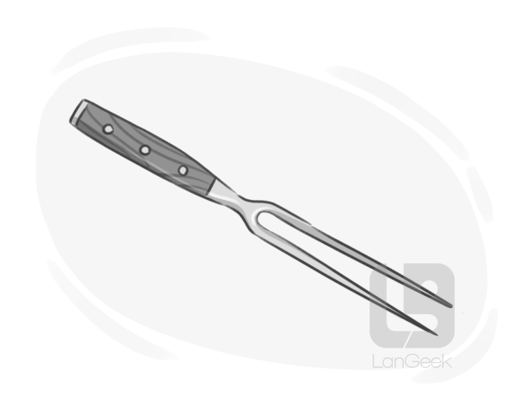 carving fork definition and meaning