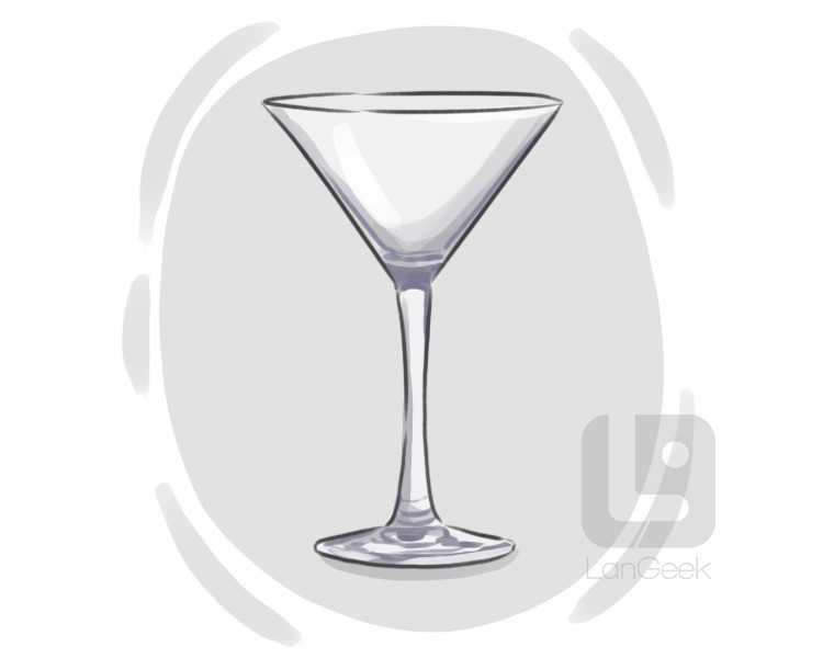 cocktail glass definition and meaning