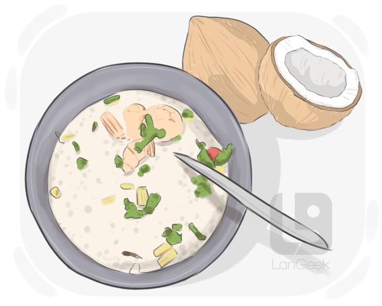 coconut soup definition and meaning