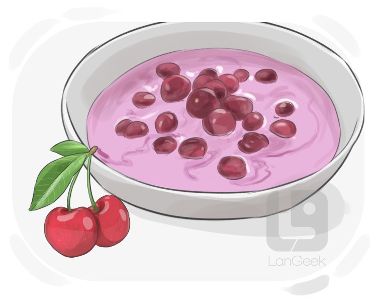 sour cherry soup definition and meaning