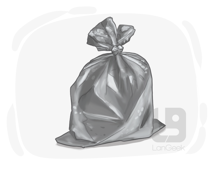 trash bag definition and meaning