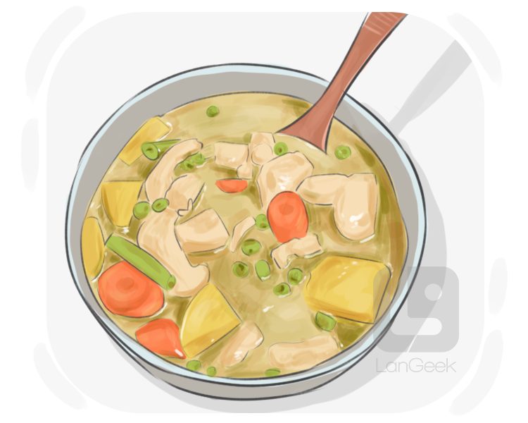 chicken stew definition and meaning
