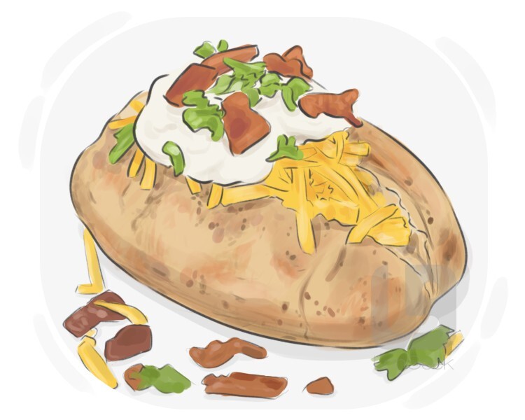 baked potato clip art