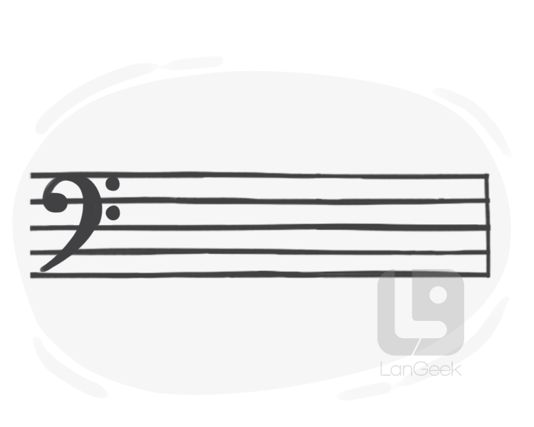 bass clef definition and meaning
