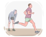 to [leave] {sb/sth} standing