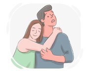 to [throw] {oneself} at {sb}