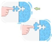 to [fall] into place