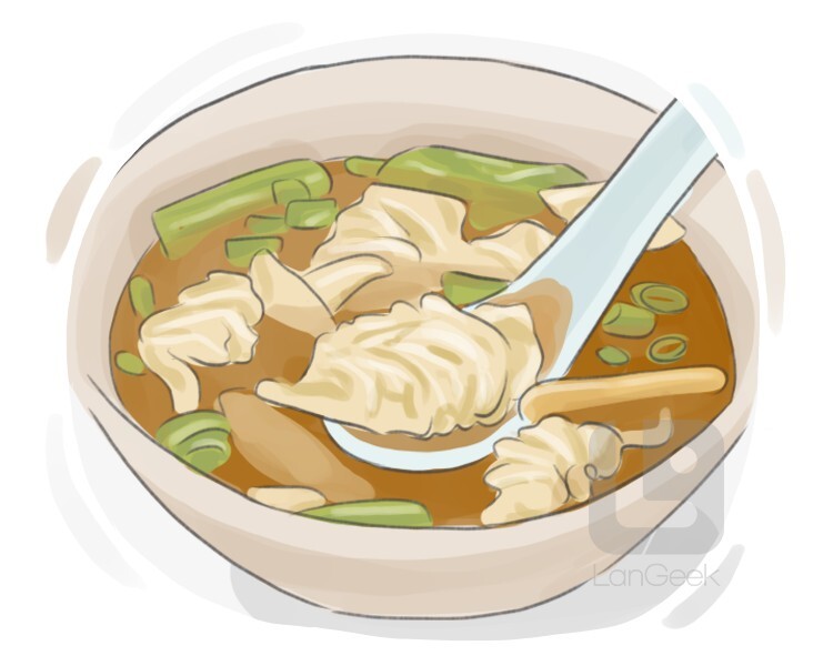 wonton soup definition and meaning
