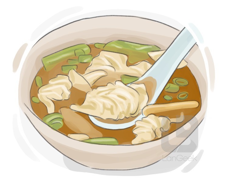 wonton soup definition and meaning
