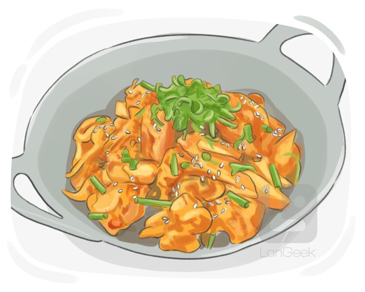 Definition & Meaning of "Dak galbi" LanGeek